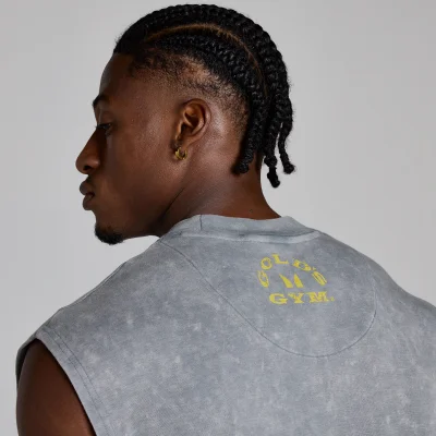 MP X Gold's Miesten Washed Graphic Oversized Tank - Steel Blue - XL Image 6
