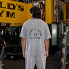 MP X Gold's Miesten Washed Graphic Oversized T-paita - Steel Blue