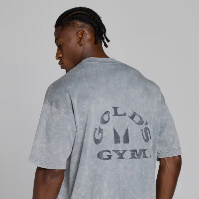 MP X Gold's Miesten Washed Graphic Oversized T-paita - Steel Blue - XS Image 6