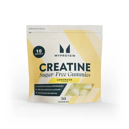 Sokerittomat Kreatiini-gummit - 30 Gummies - 10annosta - Lemonade