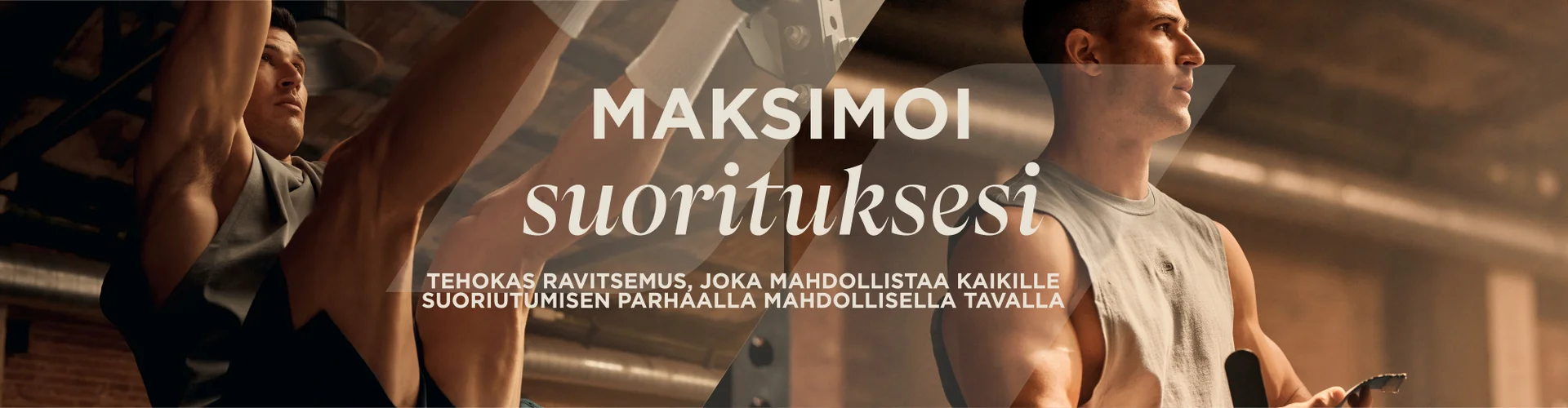 Maksimoi suorituksesi.. Impactful nutrition that enables everyone to perform at their best.